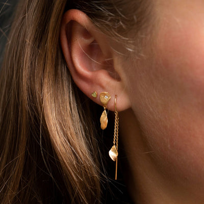 Stine A Petit Ile De L'Amour Double Chain Ørering Forgyldt Sølv