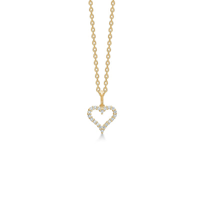 Mads Z Tender Heart Vedhæng - 14 kt. Guld m. Brillanter