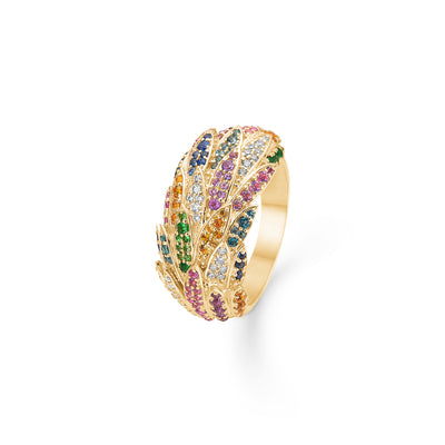 Mads Z Papageno Limited Edition Ring - 14 kt. Guld m. Ædelstene