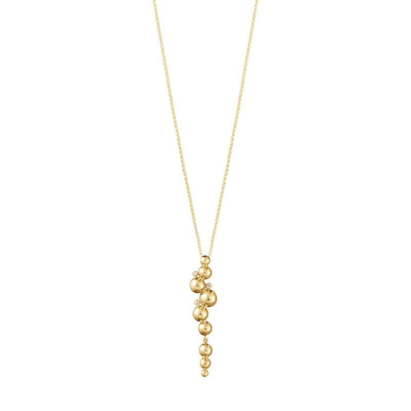 Georg Jensen Moonlight Grapes Halskæde 18 kt. Guld m. Brillanter