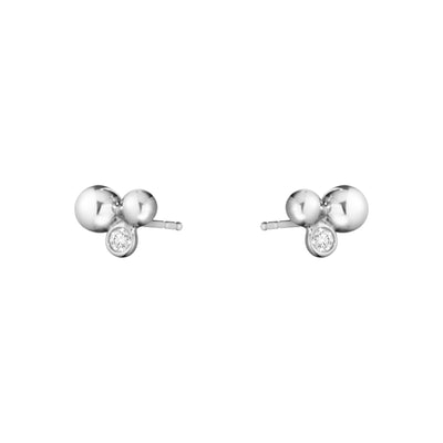 Georg Jensen Moonlight Grapes Øreringe Sølv m. Brillanter