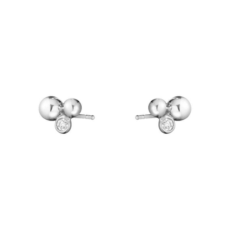 Georg Jensen Moonlight Grapes Øreringe Sølv m. Brillanter