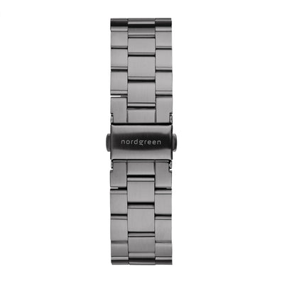 Nordgreen - Philosopher Christopher Herre Ur - Stål/Gun Metal m. Lænke