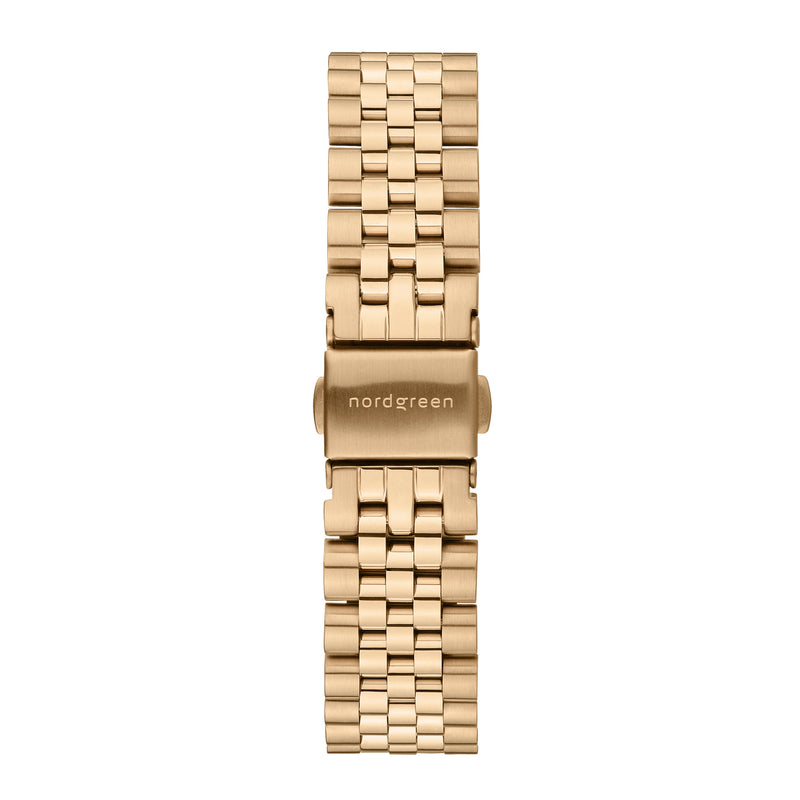 Nordgreen - Philosopher Christopher Unisex Ur - Guld m. Lænke