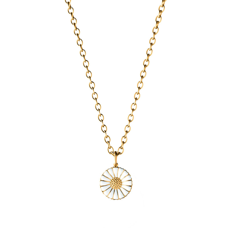 Georg Jensen Daisy Halskæde Forgyldt Sølv 11mm