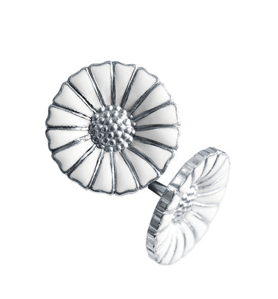 Georg Jensen Daisy Øreringe Rhodineret Sølv 11 mm