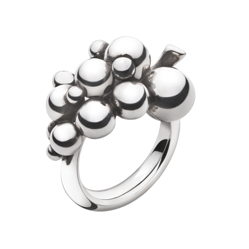 Georg Jensen Moonlight Grapes Ring Small Sølv