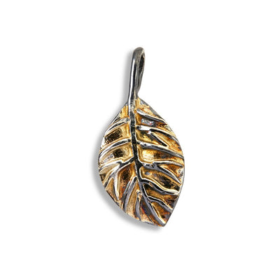 By Birdie Beech Golden Small Vedhæng Oxideret Sølv m. 18 kt. Guld