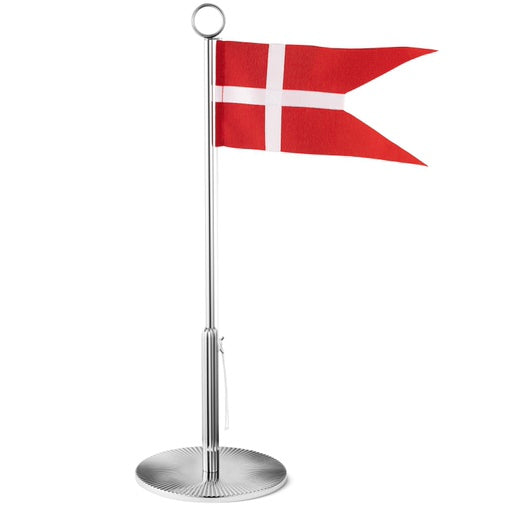 Georg Jensen Bernadotte Flagstang Stål m. Dannebrogsflag