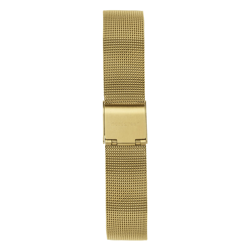 Nordgreen - Native Unisex Ur - Guld m. Mesh Lænke