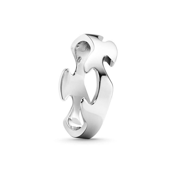 Georg Jensen Fusion Center Ring 18 kt. Hvidguld