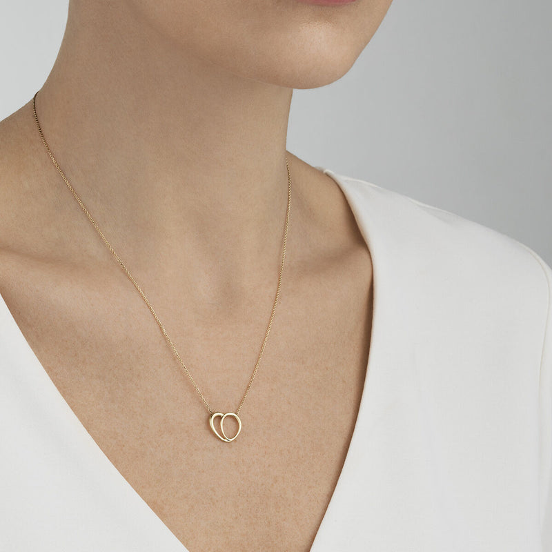 Georg Jensen Heart Halskæde 18 kt. Guld