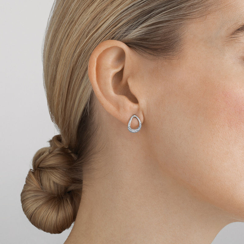 Georg Jensen Offspring Øreringe Sølv m. Brillanter