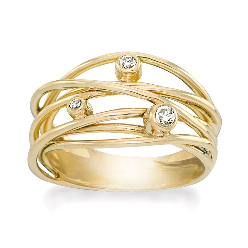 Rabinovich Sparkling Dream Ring Forgyldt Sølv
