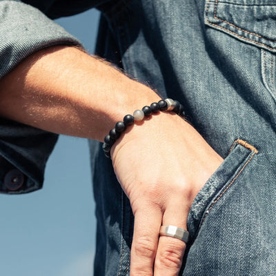 Alexander Lynggaard Cph ColorUp Striped Agate Armbånd (8mm.)