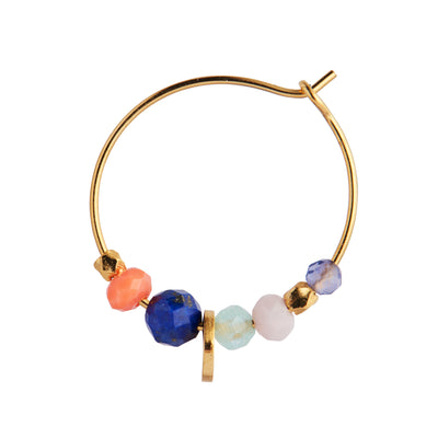 Stine A Color Crush Creol Ørering Tokyo Mix Forgyldt Sølv