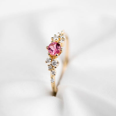 Nuran Twinkle Ring 14 kt. Guld
