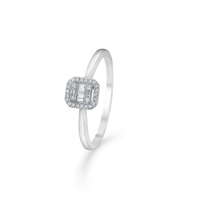 Mads Z Elizabeth Ring - 14 kt. Hvidguld m. Brillanter