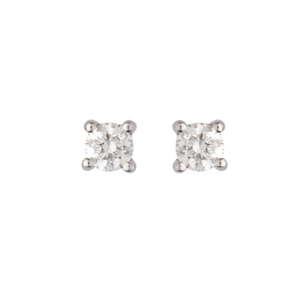 L&G Eternal Square Diamant Øreringe 14 kt. Hvidguld m. Brillanter 0,20 ct.