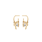 Maanesten Bayou Creol Øreringe Forgyldt Sølv