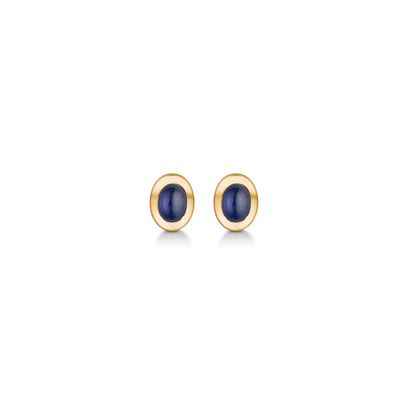 Mads Z Cabochon Sapphire Øreringe - 14 kt. Guld m. 0.50 ct. Safir