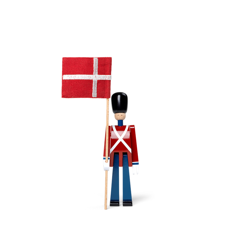 Kay Bojesen Fanebærer, Mini Træ Rød/Blå/Hvid