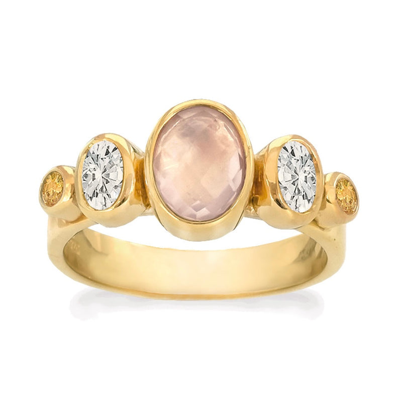 Rabinovich Prism Ring Forgyldt Sølv