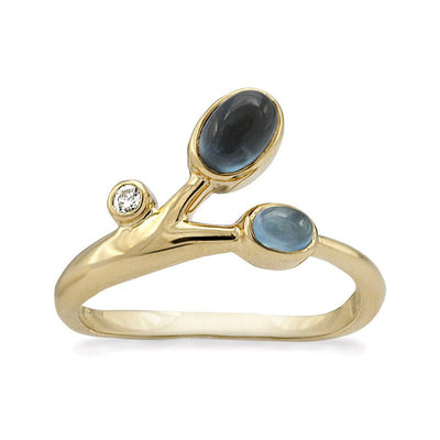 Rabinovich Wave Ring 14 kt. Guld