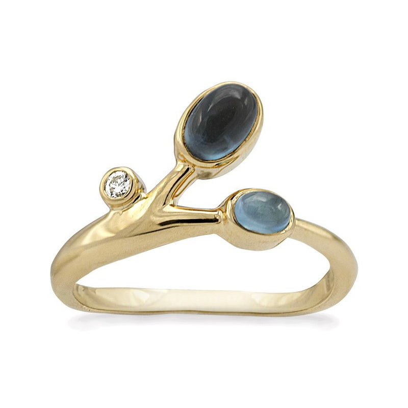 Rabinovich Wave Ring 14 kt. Guld
