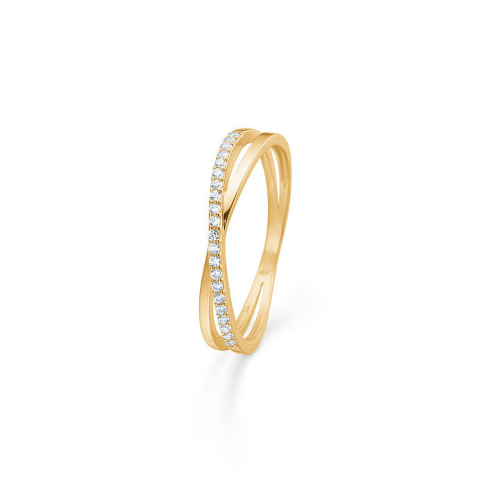 Mads Z Elisa Ring 8 kt. Guld m. Zirkonia
