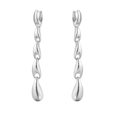 Georg Jensen Reflect Long Øreringe Sølv