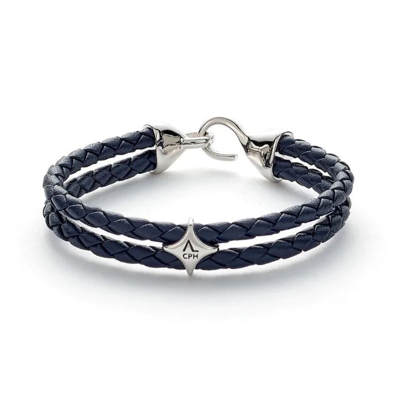 Alexander Lynggaard Cph Blue Bolo Læder Armbånd