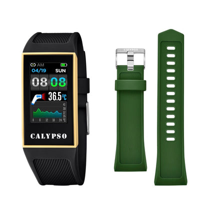 Calypso Smarttime Smartwatch Guld/Sort Inkl. Ekstra Rem