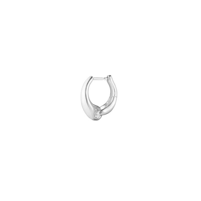 Georg Jensen Reflect Single Creol Ørering, Lille Sølv