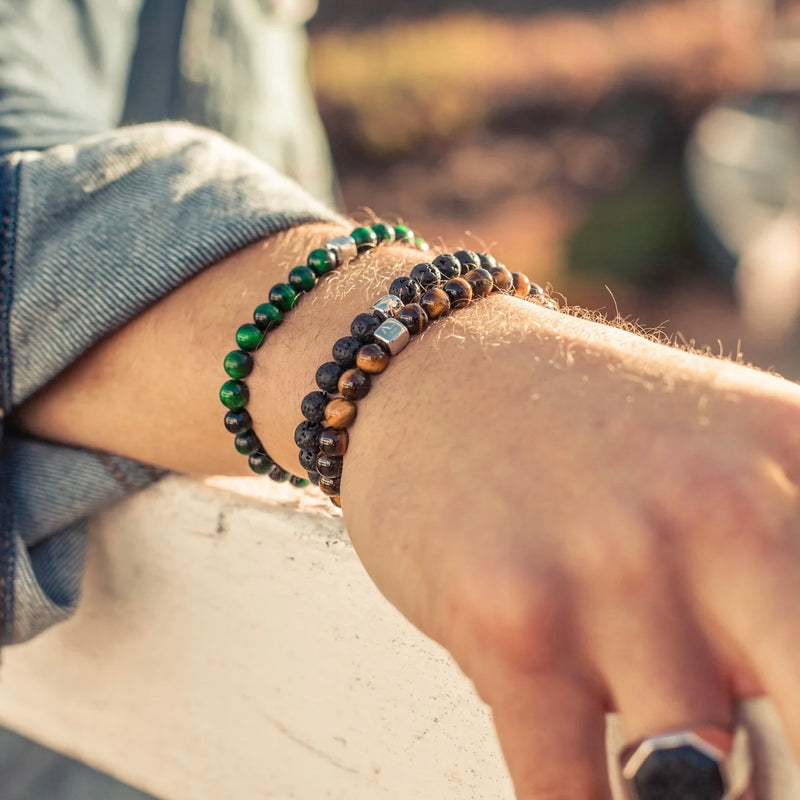 Alexander Lynggaard Cph ColorUp Tiger Eye Green Armbånd (6mm.)