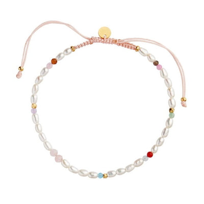 Stine A Confetti Pearl Armbånd Forgyldt Sølv