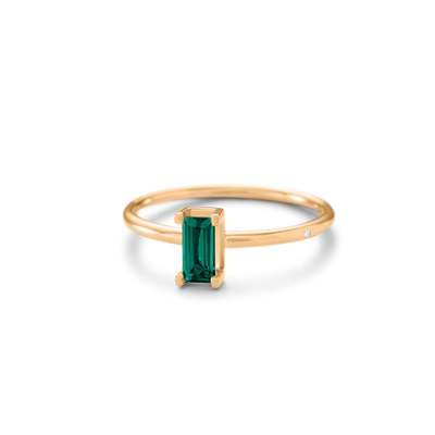 Ro Copenhagen Nord Green Small Turned Ring 18 kt. Guld