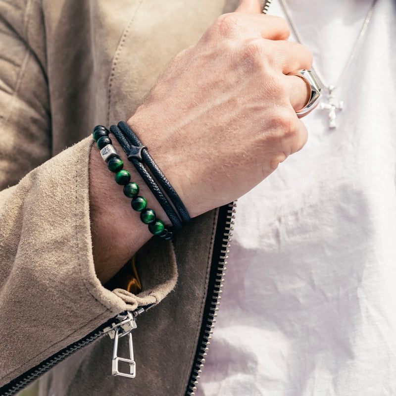 Alexander Lynggaard Cph ColorUp Tiger Eye Green Armbånd (8mm.)