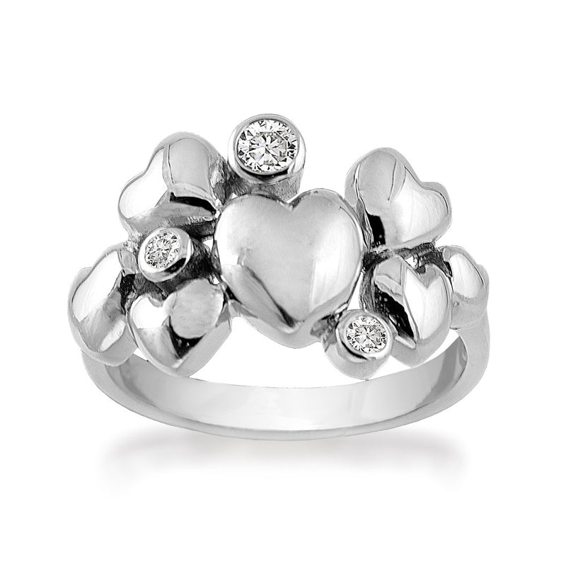 Rabinovich Heart Alliance Ring Sølv