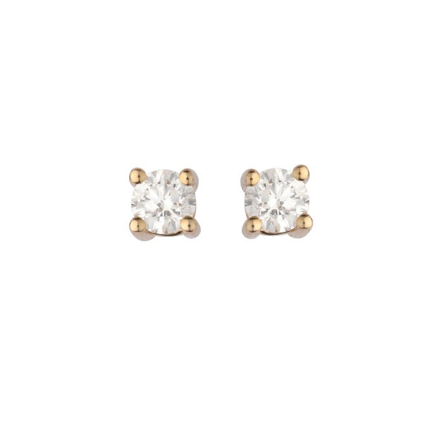 L&G Eternal Square Diamant Øreringe 14 kt. Guld m. Brillanter 0,20 ct.