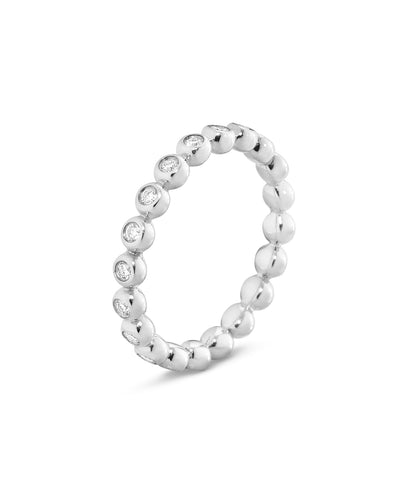 Georg Jensen Aurora Ring 18 kt. Hvidguld m. Diamanter