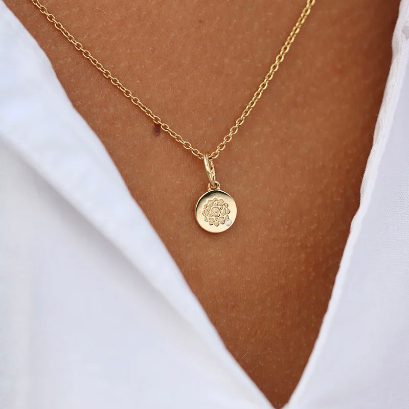 Ro Copenhagen Inner Peace Hjertechakra Vedhæng 18 kt. Guld