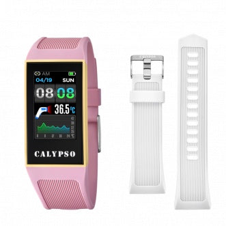 Calypso Smarttime Smartwatch Guld/Lyserød Inkl. Ekstra Rem