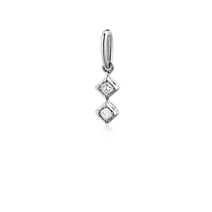 Ro Copenhagen Rå Classic Diamant Harlekin Vedhæng 18 kt. Hvidguld