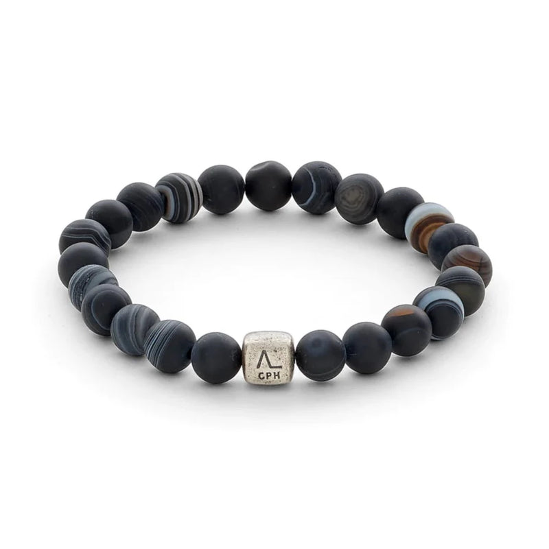 Alexander Lynggaard Cph ColorUp Striped Agate Armbånd (8mm.)