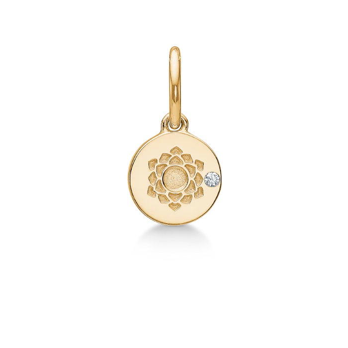 Ro Copenhagen Inner Peace Kronechakra Vedhæng 18 kt. Guld