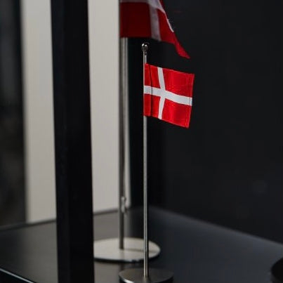 Piet Hein Flagstang - Stål 25 cm.