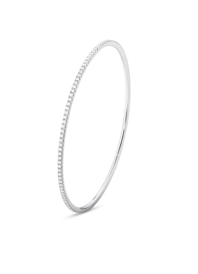 Georg Jensen Aurora Armring 18 kt. Hvidguld m. Diamanter