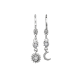 Maanesten Ember Creol Øreringe Sølv