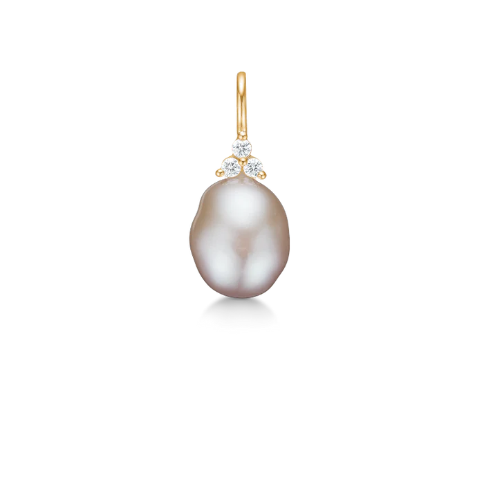 Ro Copenhagen Fryd Pink Perle Small Vedhæng 18 kt. Guld